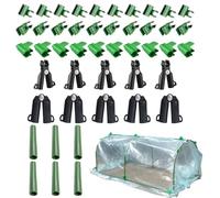 Bsbkoj Adjustable Trellis Clips, Plant Stake Connectors, 0.43 inch Buckle with Universal Fit, Durable Joint, Fixed Support with Sturdy Design, Climbing Plants for Potted Flower