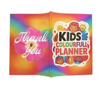 Bsbkoj Agenda scolastica per bambini, diario degli obiettivi, planner colorato per bambini, per programmi, lezioni, studio, viaggi, campeggio, famiglia, casa, scuola