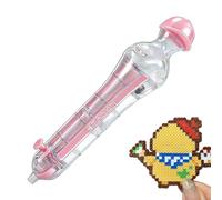 Bsbkoj Automatic Beading Pens, Large Capacity Dispenser, 5.9x0.98 Inches Applicator with 2.6mm Build, Fuse Tool, Jewelry Accessory with Ergonomic Style, Craft Activity for Kids & Girls