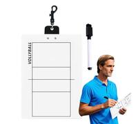 Bsbkoj Bacheca da pallavolo, compatta badminton White Board Coaches, 12,6 x 8,66 pollici Adorable Double Side Sports Team Strategy Board Coaching Clipboard for Tennis