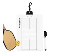 Bsbkoj Bacheca da pallavolo, compatta badminton White Board Coaches, 12,6 x 8,66 pollici Adorable Double Side Sports Team Strategy Board Coaching Clipboard for Tennis
