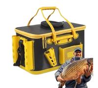 Bsbkoj Bait Bucket, Multifunctional Portable Bait Cooler 15.75x9.84x9.84 Inches, Fish Accessories for Trolling Camping Kayak Travel Boat Car Sea Transport, Insulated Container with Carry