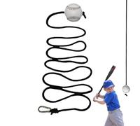 Bsbkoj Baseball Hitting Trainer, Rope Training Aid System, 2.83 Inches Ball with Adjustable Hanging Equipment, Indoor Outdoor Skill Exerciser, Durable Sports Gear with Compact Design, Practice Tool