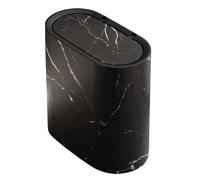 Bsbkoj Bathroom Garbage Can with Lid, Slim Covered Trash Bin, Compact Decorative Waste Basket for Kitchen, Bedroom, Dorm, and Home, 11.61x11.42x6.3 inches, Space Saving Design.