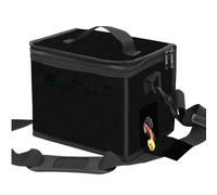 Bsbkoj Battery Storage Bag, Large Capacity Pouch, Fireproof Explosionproof Safe Storages, Heavy-Duty Transport and Charging Protection, 21,5 x 14,5 x 16,5 pollici, for Home, Workshop, Travel, Nero