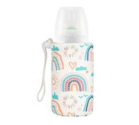 Bsbkoj Bottle Isolated Sleeve, Milk Bottle Insulator, Breastmilk Warming Cover, Keeps Milk at Ideal Temperature, Portable Feeding Accessory for Travel and On-The-Move Use, multicolore, 240ml