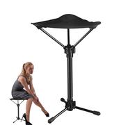 Bsbkoj Camping Foldable Chair, Outdoor Adjustable Stool, 16.93x3.54 inches, Strong Load-Bearing Backpacking, Three Height Modes, Folding Camping Chair for Parks, Fishing, Travel