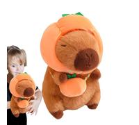Bsbkoj Capybara Plush, Soft Vegetable Themed Animal Doll, 28 cm Plushiez with Hat and Bag, Adorable Decorative Toy for Living Room, Bedroom, Study, Kids and Collectors