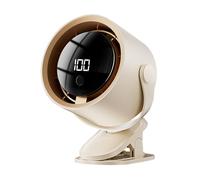 Bsbkoj Car Clip On Fan, 100 Speeds Quiet USB Ricaricabile Fan with LED Display, Regolabile Rotazione Auto Cooling for Vehicle Interior, Campeggio, Dorm, Desk, Outdoor Travel, Long Road Trips