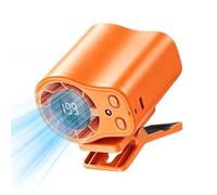 Bsbkoj Car, Clip On Low Noise Display LED Portable Cooling for Vehicle Air Circulation, Adjustable Multi Speed Design, Clip On for Cycling Traveling Fishing Camping Beach Road Trip