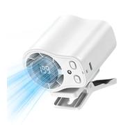 Bsbkoj Car, Clip On Low Noise Display LED Portable Cooling for Vehicle Air Circulation, Adjustable Multi Speed Design, Clip On for Cycling Traveling Fishing Camping Beach Road Trip