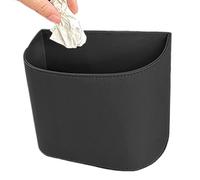 Bsbkoj Car Trash Can, Hanging Garbage Bin, Multifunctional Vehicle Interterior Organizer, Reusable Storage with Sunglasses Holder, Black, Compact Versatile Ideal for, Trucks, SUV