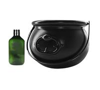 Bsbkoj Cauldron Bowl, Halloween Party Decorations, Outdoor Lighted Witch Pot Display with Spooky Details, Holiday Centerpiece for Home Kitchen Table Indoor Classroom Decor