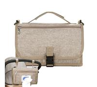 Bsbkoj Changing Mat, Stroller Rug, Waterproof Compact Detachable, Foldable Travel Station with Large Capacity Fabric, 21.65x45.28in, for Fits Car Seats and Strollers