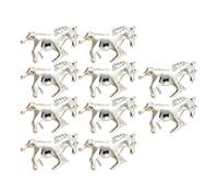 Bsbkoj Charm E Gemme Per Unghie | 10 Pezzi Forma Cavallo 3D Metallo Bellezza - Decorazioni per Unghie in Quantità,Per Ragazze Donne Madri Salone Casa Feste Vacanze Halloween Matrimonio