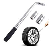 Bsbkoj Chiave per dadi della ruota, telescopica regolabile, strumento adattatore con design portatile per la rimozione dei bulloni della ruota, manutenzione automobilistica