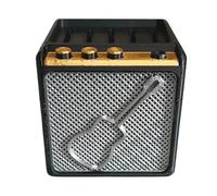 Bsbkoj Chitarra Picks Stand, Reusable Handmade Pick Storage, 1,97 x 1,97 x 1,97 pollici Divertente Retro Display Box Case, for Men Player, Musical Strumento Desktop and Shelf, multicolore, B,