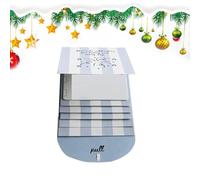 Bsbkoj Christmas Cards Holder - 12 pollici Pull-Out Waterfall Booklet for Holiday Greeting Display, Party Organization with Easy Access, Card Storage for Birthday School Party Celebration, Red Green