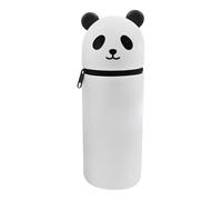 Bsbkoj Custodia in silicone per penne, simpatica panda animale, 2,6 x 2,6 x 8,66 pollici, adorabile da viaggio, per riporre oggetti, viaggi, scuola, organizzatore per bambini, adulti, studenti, uso