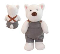 Bsbkoj Dog Stuffed Animal, Realistic Stuffed Puppy, 11.81 Inches Pillow with, Soft Polyester Animal Doll, Cuddly Toy with Standing Design, Highland Terrier for Kids Boys and Girls