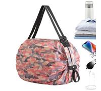 Bsbkoj Foldable Shopping Bag, Reusable Tote Organizer, Heavy-Duty Portable Carrier, Large Capacity Design for Clothes, Food, Sports Gear, Market Items, Daily Needed, and Work Use