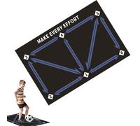 Bsbkoj Football Footstep Training Mat for Soccer Skills, Soccer Training Equipment for Dribbling Practice, Silent Auxiliary Props for Enhanced Soccer Training, Ideal Practice Equipment for Kids