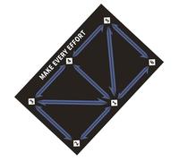 Bsbkoj Footstep Training Mat, Soccer Training Equipment, Agility Training Mat, Coordination Training Mat, Football Skills Mat, Soccer Trainer, Sport Training Equipment, Leg Coordination