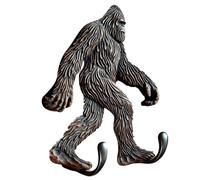 Bsbkoj Ganci a forma di , appendiabiti in resina a forma di , appendiabiti da parete a forma di animale, 16 x 13 x 9 cm, decorazione vintage per la casa per asciugamani, borse e