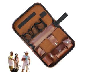 Bsbkoj Golf Tool Pouch, Ultimate Organizer 8.86x6.3x1.97 Inches Case with Multiple Compartments, Durable Nylon, Padded Interior with Sporty Style, Accessory Holder for Men And Women