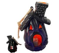 Bsbkoj Halloween Light, Indoor Haunted House Decor, Spooky Pumpkin Gothic Lighting, Battery-Operated Fixture for Party, Holiday, Home Interior, Hallway, Bedroom, Lawn, Festival Atmosphere Display
