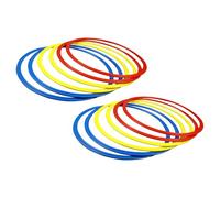 Bsbkoj Kids Football Agility Circles, Burrs Free Sports Training & Physical Exercise Rings, Versatile Agility Equipment for Soccer Practice, Indoor Gym Activity, Toss Game and Tennis Drills
