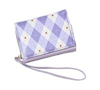 Bsbkoj Kids Purse, Lovely Plaid Bifold Wallet Large Capacity Multi Card Slot Cute Short Wallet, Durevole Stylish Card Holder Purse for Children Teen Girls Women Travel Shopping Birthday Holiday Use