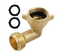 Bsbkoj Leakproof Hose Connector, Brass Elbow Nozzle Adapter, 90 Gradi Fitting with Secure Seal, Irrigation Coupler, Garden Water Joint with Rust Resistant Build, Outdoor Plumbing Connector