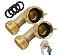 Bsbkoj Leakproof Hose Connector, Brass Elbow Nozzle Adapter, 90 Gradi Fitting with Secure Seal, Irrigation Coupler, Garden Water Joint with Rust Resistant Build, Outdoor Plumbing Connector