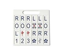 Bsbkoj Mahjong Strategy Board 24 slot Portable Solo Training Aid Practice Game Organizer Strumento per Learning Tool for Beginners Durable Game Accessory, for Home Family Travel Party Holiday