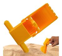 Bsbkoj Mini Hand Digger Excavator Toy, Interactive Excavators, Fingertip Sand Digger Tool for Castle Building, Gardening, Sandbox, Camping, and Outdoor Gold Mining Plaything, Kids, Yellow