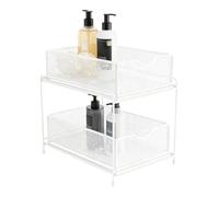 Bsbkoj Mobile sottolavello, organizzatore a 2 livelli, grande capacità, in metallo, sotto lavello, versatile, per bagno, piano di lavoro, casa, appartamento