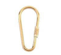 Bsbkoj Moschettone a moschettone, attrezzatura da esterno in ottone ad alto carico | Moschettone di bloccaggio resistente - per escursioni all'aperto, amaca, guinzagli per cani, imbracatura