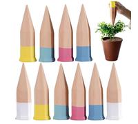 Bsbkoj Pali autoirriganti - Irrigazione automatica verticale a goccia, picchi di irrigazione in terracotta, per amici di famiglia, interni, esterni, vasi da appendere per giardinaggio e fiori