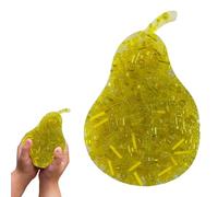 Bsbkoj Pear Shape Sensory Fidgets Toy, Skin Picking Aid, Adorbale Kids Fidget Plush, Portatile Fruit Fidget for Trichotillomania, Stress Reliefs, Adulti, 3,94 x 2,68 x 0,39 pollici