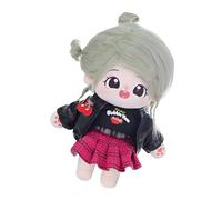 Bsbkoj Plush Doll for Girls, 20 cm Cute Soft Cotton Stuffed & Pretend Play Figure with Accessory, Toy Figurine for Back to School, Thanksgiving, Birthday Velft, Soft Plush Doll for Kids,