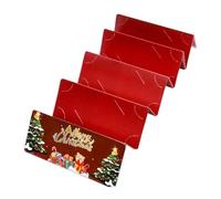 Bsbkoj Portacandele di Natale - Buste decorative per feste di festa, bambini con organizzatore di biglietti di auguri, busta per compleanno scolastico, carta colorata