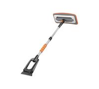 Bsbkoj Raschietto per il ghiaccio per parabrezza dell'auto, in lega di alluminio, estensibile, con impugnatura in schiuma, rimozione del gelo, strumento regolabile per la pulizia dell'auto, per SUV