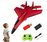 Bsbkoj RC Plane Lights, Remote Controlled Aircraft Glider, Outdoor Planes Toys, 2.4GHz RC Airplane for Kids and Beginners, Easy Flying Toy with Remotes, 11.22x8.27x2.95 inches