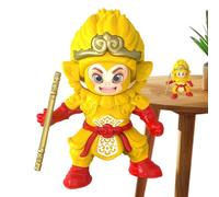 Bsbkoj Realistic Monkey Figure, Face Changing Model Toy, 3.54x2.28x4.76 Inches Decorative Display Ornament with Expressive Features, Funny Gift for Desk Shelf Kids Adults