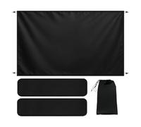 Bsbkoj Rear Door Curtains, Camper Van Shower, 86x57 Inches Polyester with Magnetic Hooks, Waterproof Double Layer, Adjustable Privacy Screen with Storage Bag, Tailgate Cover for Truck and RV