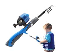 Bsbkoj Set di canne da per principianti, manico ergonomico in acciaio, per canna da allungabile, per e ragazze, giocattolo per principianti, Pasqua, compleanno, festa dei bambini, Natale