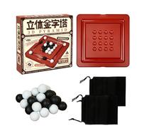 Bsbkoj Set Per Gioco Di Scacchi | Giocattoli Puzzle Interattivi 3D A Piramide - Giochi Di Mentale,Per Bambini Da 3 Anni In Su, Per Casa, Tavolino Da Caffè, Aula, Feste, Serate In Famiglia, All'Aperto