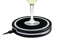 Bsbkoj Smart Coaster, Glowing Coaster, Smart Cocktail Mixer, 5x0.91 Inches Base with USB Charging, Adjustable Cup Holder, Portable Mat with Colorful Light, Desktop Gadget for Party & Bar