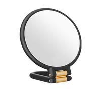 Bsbkoj Specchio magico per trucco, rotondo, a doppio lato, con supporto, portatile, per uso domestico e esterno, 193 g, Abs, Lens